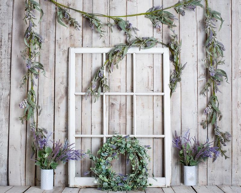 Kate Spring White Window Vine Wood Backdrop Designed by Rose Abbas - Image 6