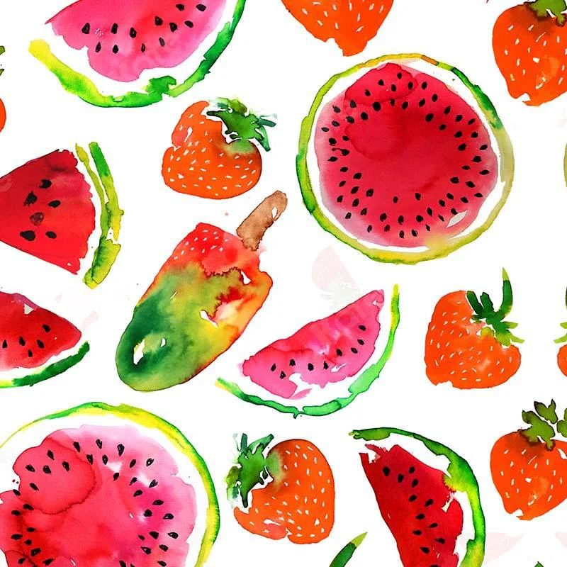 Kate Summer Watermelon Strawberry Ice Cream Backdrop Designed by GQ - Image 5