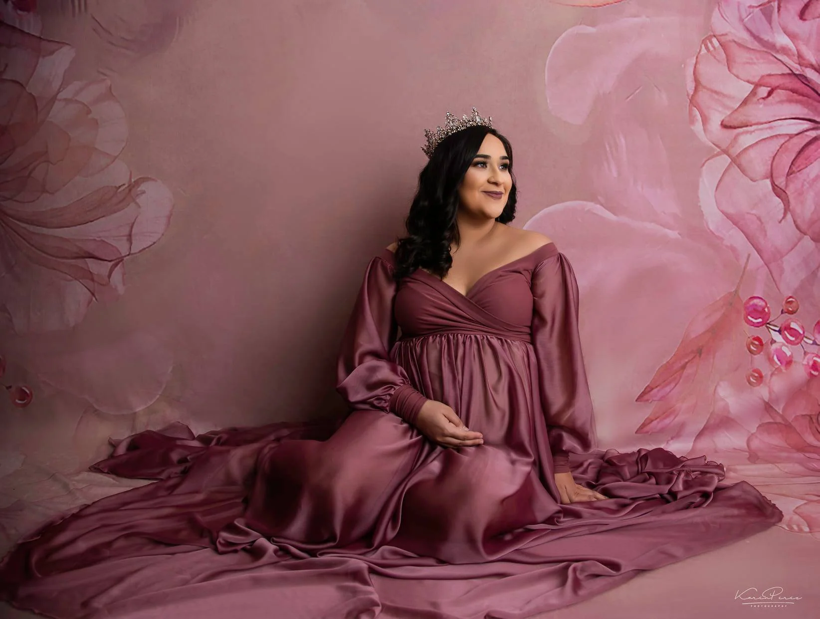Kate Sweep Fine Art Flower Blurry Pink Backdrop Designed by GQ - Image 5