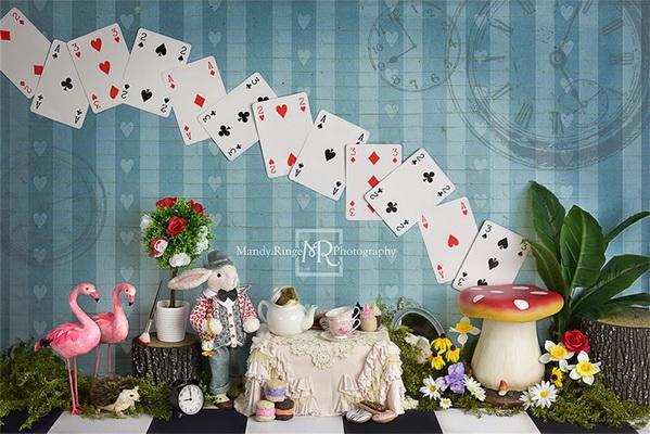 Kate Tea Party with Alice Backdrop Designed by Mandy Ringe Photography - Image 2