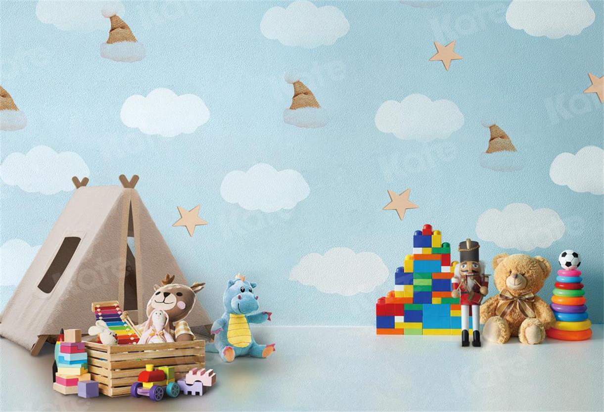 Kate Tent Children's Toy Room Backdrop for Photography - Image 2