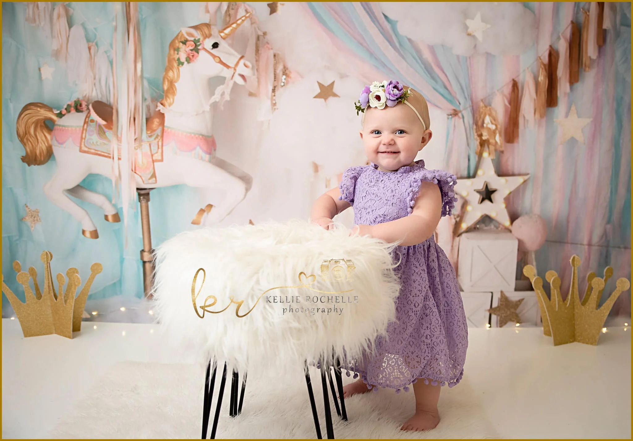 Kate Unicorn Carousel Dreams Backdrop Designed by Mandy Ringe Photography - Image 8