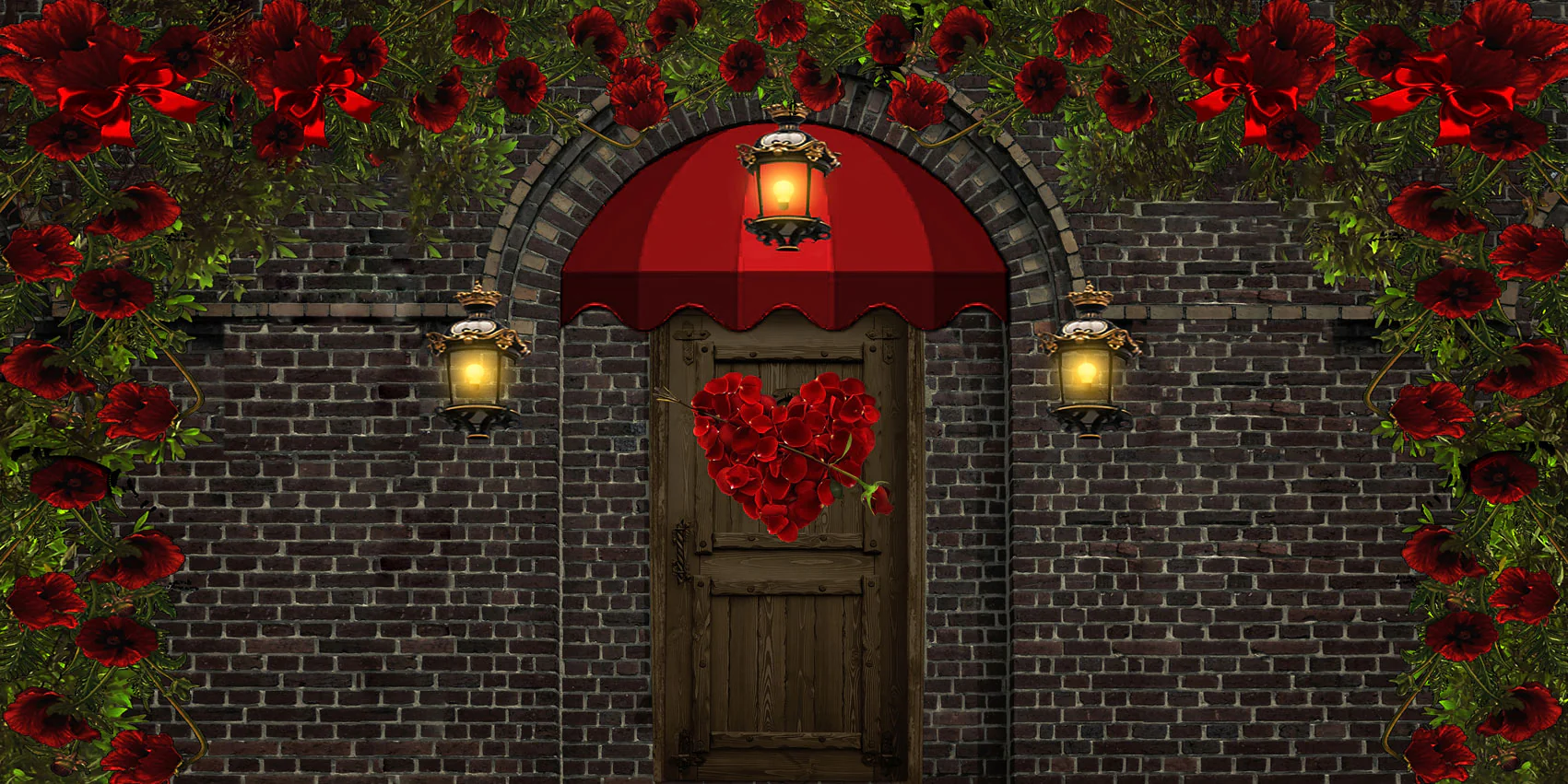 Kate Valentine's Day  Front Door Backdrop Designed by Rosabell Photography - Image 3