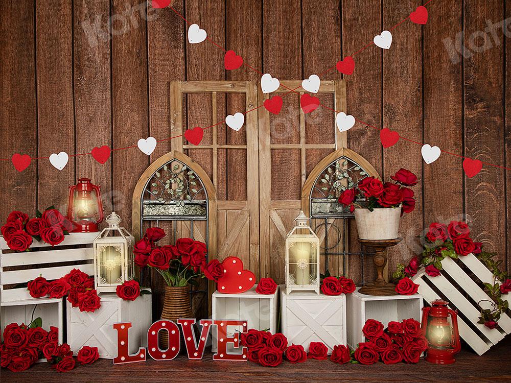 Kate Valentine's Day Love Roses Backdrop Designed by Emetselch - Image 2