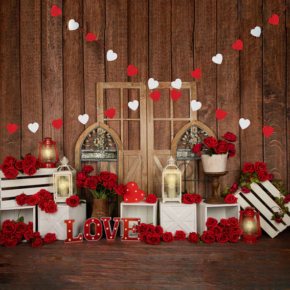 Kate Valentine's Day Love Roses Backdrop Designed by Emetselch - Image 6