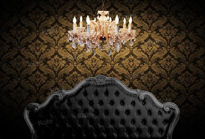 Kate Vintage Boudoir Black Headboard Backdrop Designed by JS Photography - Image 2