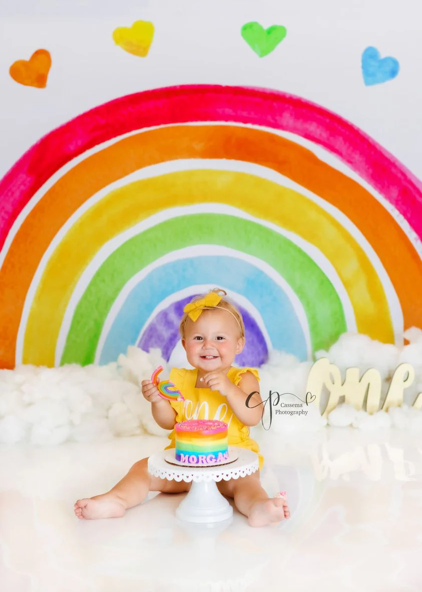 Kate Watercolor Rainbow Backdrop Designed by Mandy Ringe Photography - Image 10