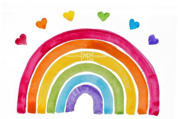 Kate Watercolor Rainbow Backdrop Designed by Mandy Ringe Photography - Image 2