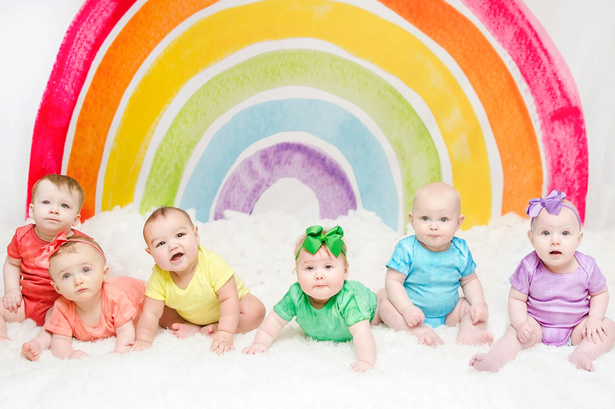Kate Watercolor Rainbow Backdrop Designed by Mandy Ringe Photography - Image 3