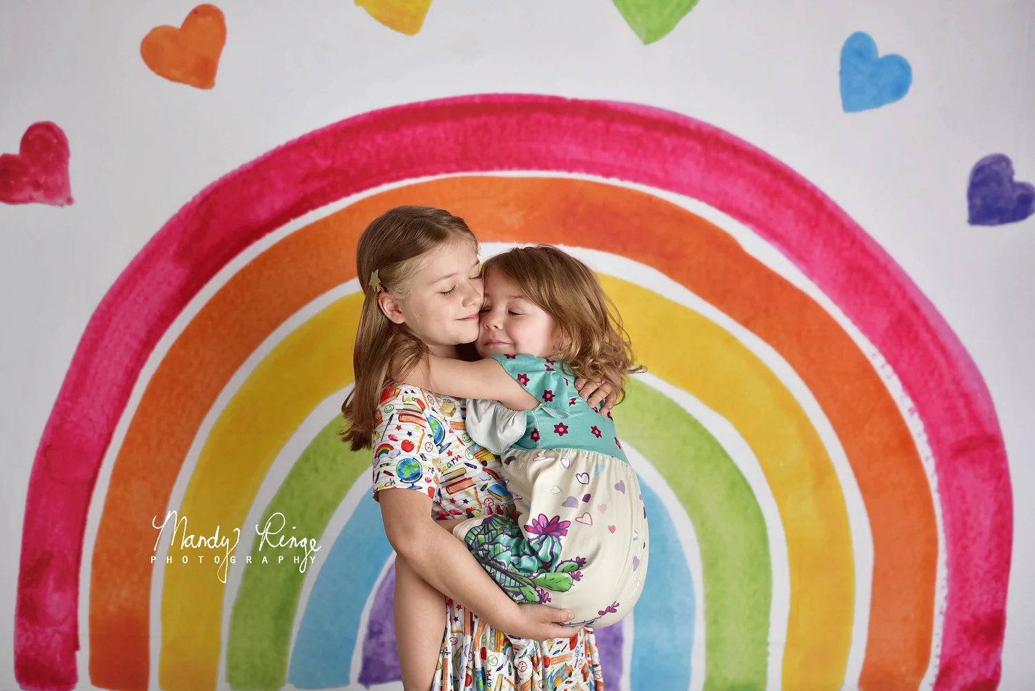 Kate Watercolor Rainbow Backdrop Designed by Mandy Ringe Photography - Image 6