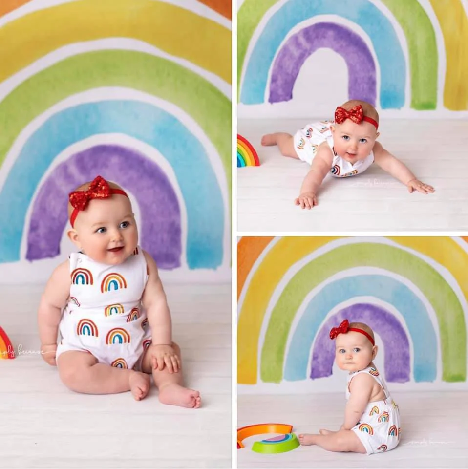 Kate Watercolor Rainbow Backdrop Designed by Mandy Ringe Photography - Image 8