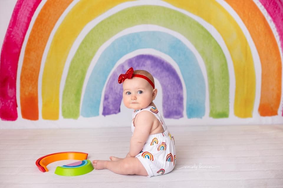 Kate Watercolor Rainbow Backdrop Designed by Mandy Ringe Photography - Image 9