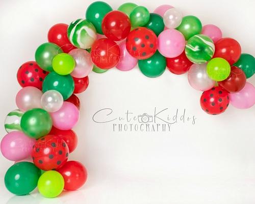 Kate Summer Backdrop Watermelon Balloons Designed By Leila Hale - Image 2