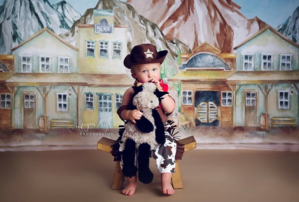 Kate Western Town Backdrop Designed by Megan Leigh Photography