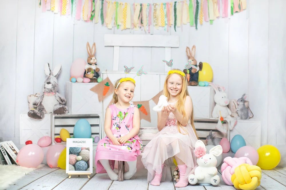 Kate White Easter Bunny Egg Stand Backdrop Designed by Emetselch - Image 4