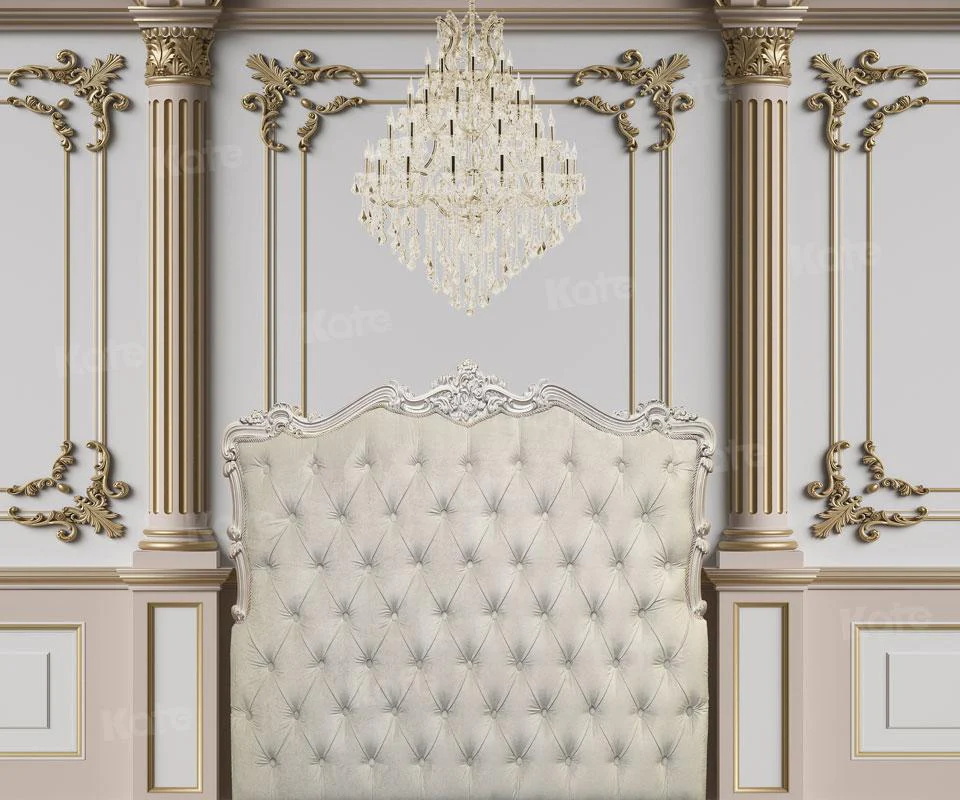 Kate White Palace Boudoir Headboard Retro Backdrop Designed By JS Photography - Image 4