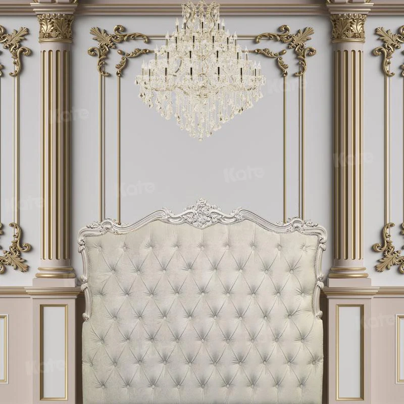 Kate White Palace Boudoir Headboard Retro Backdrop Designed By JS Photography - Image 5