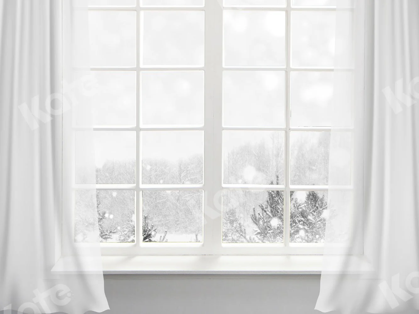 Kate Winter Backdrop White Window Designed By JS Photography