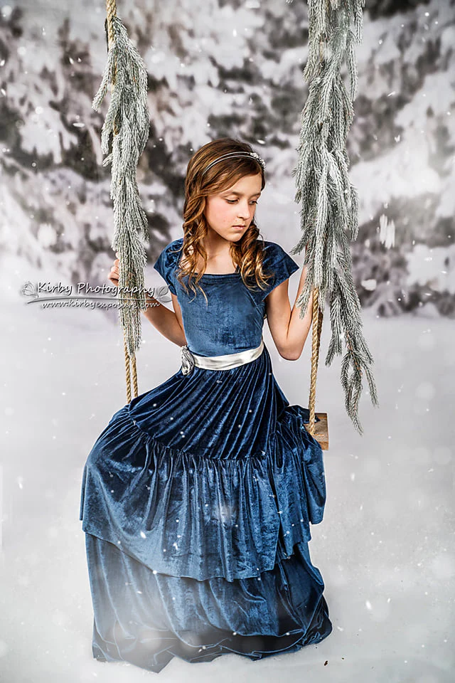 Kate Winter Forest Snow Backdrop Designed by Arica Kirby - Image 4