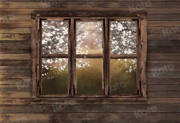 Kate Spring Wood Window Ewha Scene Backdrop Designed By JFCC - Image 2