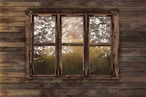 Kate Spring Wood Window Ewha Scene Backdrop Designed By JFCC - Image 3
