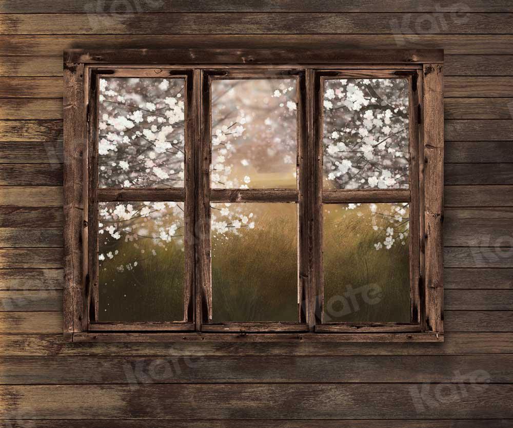 Kate Spring Wood Window Ewha Scene Backdrop Designed By JFCC - Image 5