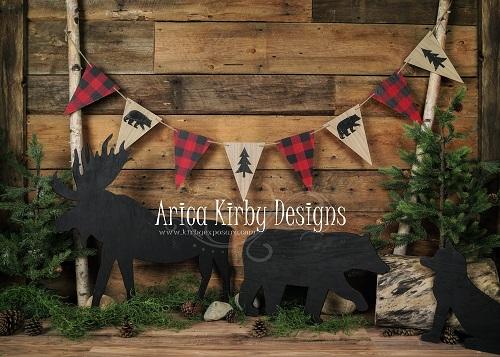 Kate Woodland Dark Wood Backdrop Designed by Arica Kirby