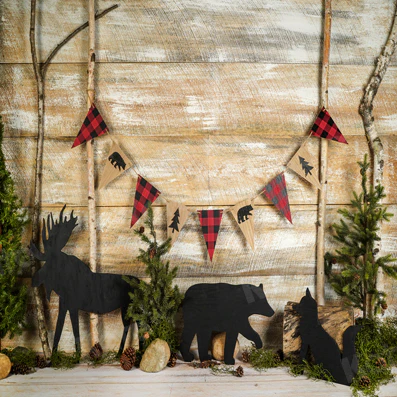 Kate Woodland Set White Wood Backdrop Designed by Arica Kirby - Image 2